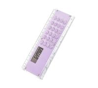 Creative Double Scale 15cm Ruler and Digital Calculator Space Saving for Learning Projects Ruler Calculator for Kids
