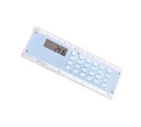Creative Double Scale 15cm Ruler and Digital Calculator Space Saving for Learning Projects Student Math Tool Ruler