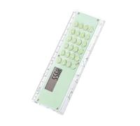 Creative Double Scale 15cm Ruler and Digital Calculator Space Saving for Learning Projects Student Math Tool Ruler