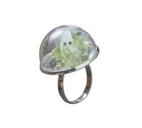 Creative Drifting Bottle Specter Earrings Green Luminescent Necklace Rings Jewellery for Halloween Costume Accessories Day of the Dead Drift Bottle Earrings