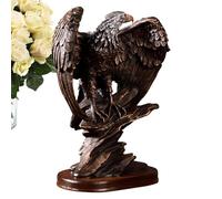Creative Eagle Resin Crafts | Hand-Painted Eagle Decor-Bald Eagle Statue - Abstract Bird Ornaments Bald Eagle Bird Statue Hand-Painted Eagle Decor for Shelves