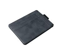 Creative Elastic Band Men's Card Holder PU Leather Ultra-Thin Male Wallets Driver's License Passport Case Cover Coin Purse Pouch,Dark Grey
