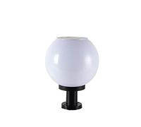 Creative Electric/Solar Pillar Lamp Creative Ball Globe Outdoor Waterproof Column Light Round Courtyard Garden Villa Landscape Gate Post Lighting Lawn Pathway Lantern Streetli Solar Diameter: 40CM