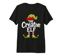 Creative Elf Matching Family Group Christmas Party Pyjamas Premium T-Shirt
