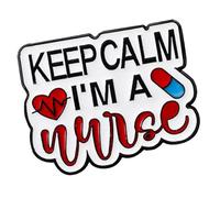 Creative English Letter Hospital Brooch for Doctors and Nurses Alloy Enameled Lapel Pin Accessory Fashion Decoration Doctor Nurse English Letter Gift