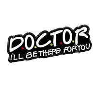 Creative English Letter Hospital Brooch for Doctors and Nurses Alloy Enameled Lapel Pin Accessory Fashion Decoration Trust and Care Corsage Pin