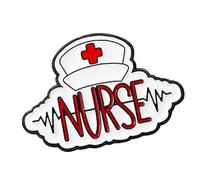 Creative English Letter Hospital Brooch for Doctors and Nurses Alloy Enameled Lapel Pin Accessory Fashion Decoration Trust and Care Corsage Pin