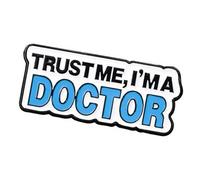 Creative English Letter Hospital Brooch for Doctors and Nurses Alloy Enameled Lapel Pin Accessory Fashion Decoration Trust and Care Corsage Pin