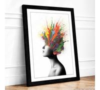 Creative Explosion Modern Framed Wall Art Print A1 (84.1×59.4cm) Black, Wall Decor for Living Room, Bedroom, Office & Home, Ready to Hang, Art Gift