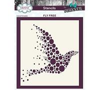 Creative Expressions Andy Skinner - Fly Free - Stencil,Transparent