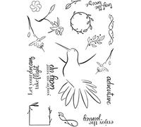 Creative Expressions Bonnita Moaby-Blossoms in Flight-Clear Stamp Set, 6 x 8 inches