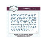 Creative Expressions Craft Dies by Jamie Rodgers-Alphabet & Numbers, Metal, Size 10 cm x 15 cm