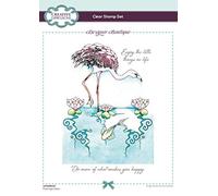 Creative Expressions Designer Boutique Collection-Flamingo Oasis-Clear Stamp, Grey Rubber, A5