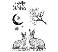 Creative Expressions - Designer Boutique Stamp Set - Moonlit Hares