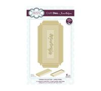 Creative Expressions Jamie Rodgers-Canvas Collection-Large Panel-Craft Die, Metal, 8.3 x 15.3 cm