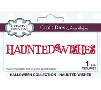 Creative Expressions Jamie Rodgers Halloween Craft Dies-Haunted Wishes, Brown, 4.2 x 0.5 in