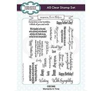 Creative Expressions Jamie Rodgers-Moments in Time-Clear Stamp Set, A5 Transparent CEC960