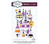 Creative Expressions Paper Cut & Lift Collection-Bauble Bliss Craft Die, Metal, 3.9 in x 5.8 in