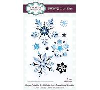 Creative Expressions Paper Cut & Lift Collection-Snowflake Sparkle Craft Die, Metal, 3.9 in x 5.8 in