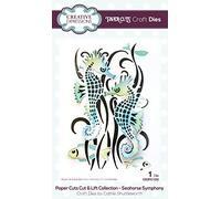 Creative Expressions Paper Cut & Lift-Seahorse Symphony-Craft Die, Metal, 9.5 x 14.8 cm