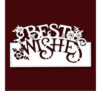 Creative Expressions Paper Cuts Edger Craft Dies-Best Wishes