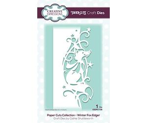 Creative Expressions Paper Cuts Edger - Winter Fox - Craft Die, Metal, 6 x 15.8 cm, CEDPC1128