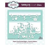 Creative Expressions Paper Cuts-Santa's Helpers-Double Edger Craft Die, Metal, Largest 14.4 x 7.8 cm, CEDPC1183