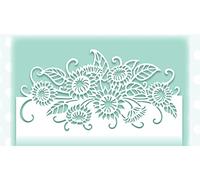 Creative Expressions Paper Cuts-Wild Sunflower Edger-Craft Die, Metal, 13.3 x 6.6 cm