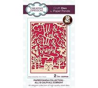 Creative Expressions Paper Panda-All is Calm All is Bright-Craft Die, Metal, 8.5 x 11.8 cm,CEDPP026