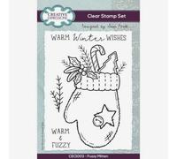 Creative Expressions : Sam Poole : 4x6 : Clear Stamp Set : Fuzzy Mittens