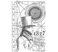 Creative Expressions Sam Poole Mr Foreteller 4 in x 6 in Pre-Cut Rubber Stamp, Red, 4 x 6 in