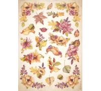 Creative Expressions Stamperia A4 Rice Paper Woodland Flowers, Multicolour, One Size