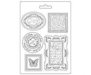 Creative Expressions Stamperia Soft Mould A5 Blue Land Plates, Multicolour, One Size