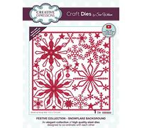 Creative Expressions Sue Wilson-Festive Collection-Snowflake Background-Craft, Metal, die Size 12.2 x 12.2 cm