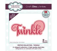 Creative Expressions Sue Wilson-Festive Collection-Twinkle-Craft, Metal, Die Size 10 x 4.8 cm