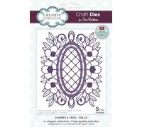 Creative Expressions Sue Wilson Frames & Tags Della Craft Die, Brown, 5.1 x 4 in