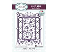 Creative Expressions Sue Wilson Frames & Tags Lena Craft Die, Brown, 4.4 x 4.4 in