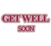 Creative Expressions Sue Wilson Get Well Stacked Sentiment Craft Die, Metal, 0.7 x 3.2 in