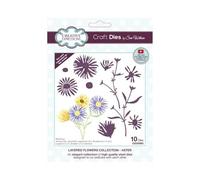 Creative Expressions Sue Wilson Layered Flowers Collection Aster Craft Die, Brown, 3.3 x 2.6 ins