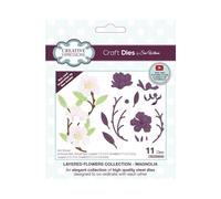 Creative Expressions Sue Wilson Layered Flowers Collection Magnolia Craft Die, Brown, 2.9 x 0.9 ins