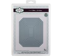 Creative Expressions Sue Wilson-Noble Clipped-Corner Rectangles Craft Die, Metal, Largest 15.3 x 18.4 cm,CED5531