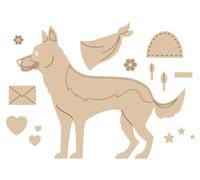 Creative Expressions Sue Wilson Pet Pals Max Craft Die, Metal, 5 x 3.6 in