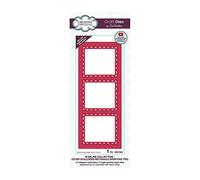 Creative Expressions Sue Wilson-Slimline Outer Scalloped Rectangle Aperture Trio-Craft Die, Metal, Size 18.4 x 7.4 cm, CED1264