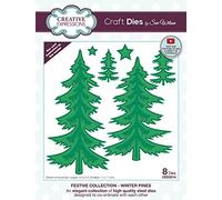 Creative Expressions Sue Wilson-Winter Pines-Craft Die, Metal, Largest 12.8 x 6.5 cm, CED3214