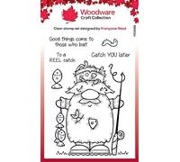 Creative Expressions Woodware Clear Singles Reel Catch 4 in x 6 in Stamp