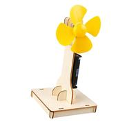 Creative Fan Assembly Set: Build & Learn Basic Engineering Principles with Wooden Science Toy Ages 5+ Electric Fan Building Set