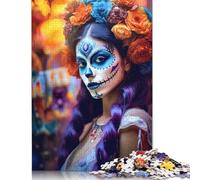 Creative 'Festive And Mysterious Wooden 1000 Pieces Jigsaw Puzzle for Adults Rectangular Puzzle Brain Exercise Challenge Game 1000pcs (75x50cm)