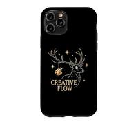 Creative Flow Mystical Stag Deer Artist Painter Celestial Case for iPhone 11 Pro