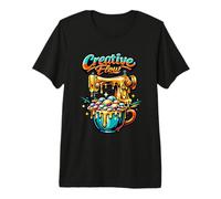 Creative Flow Sewing Machine Art Premium T-Shirt