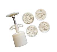 Creative Flower Shape Moon Cakes Molds Set Flower Moon Cakes Press for Autumn Festival Baking Enthusiasts Efficient Baking Molds
